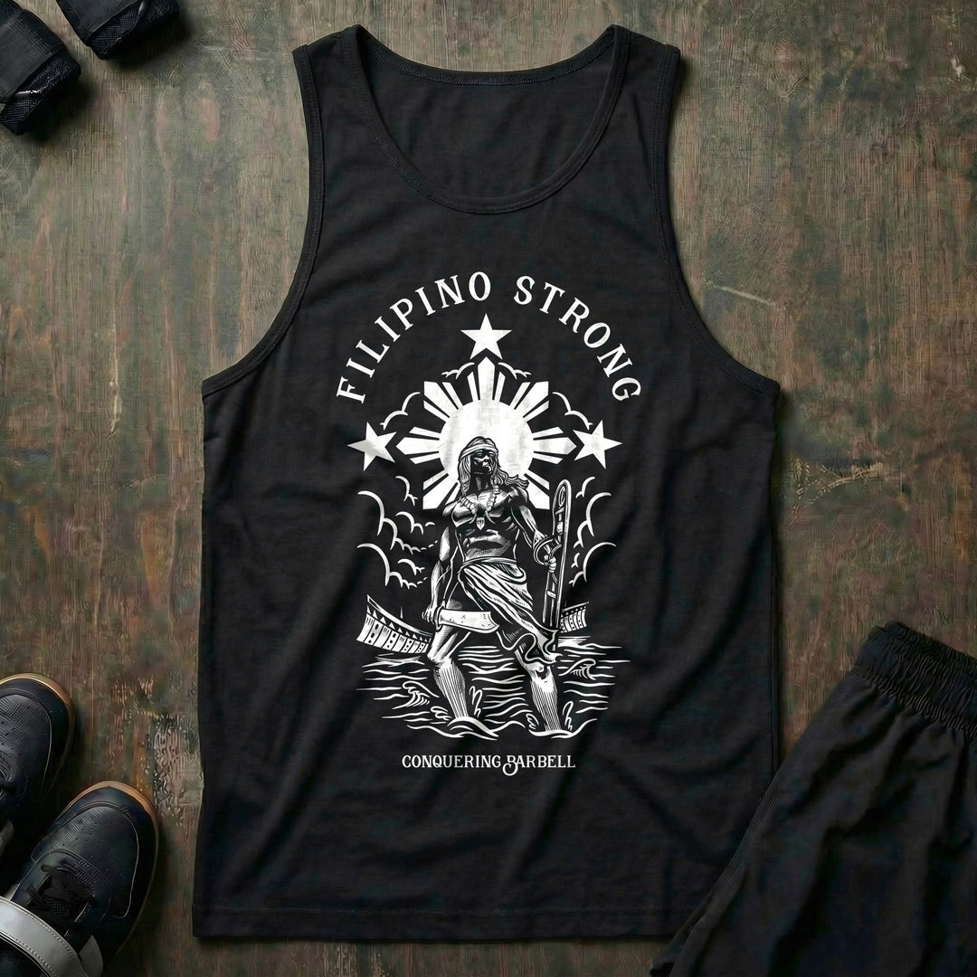 Filipino Strong - Tank Top - Black front