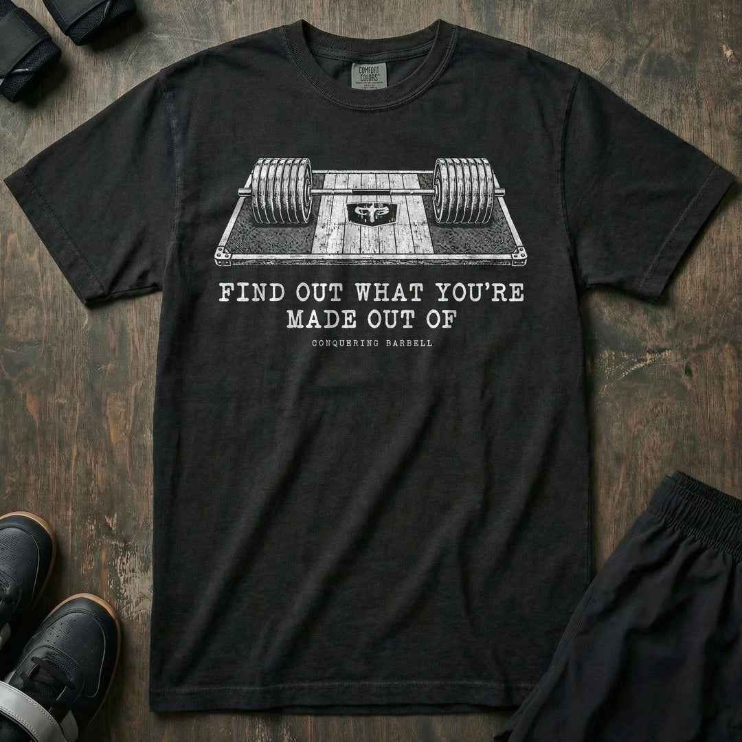 Find Out What You're Made Of - Relaxed Fit Tee - Black front