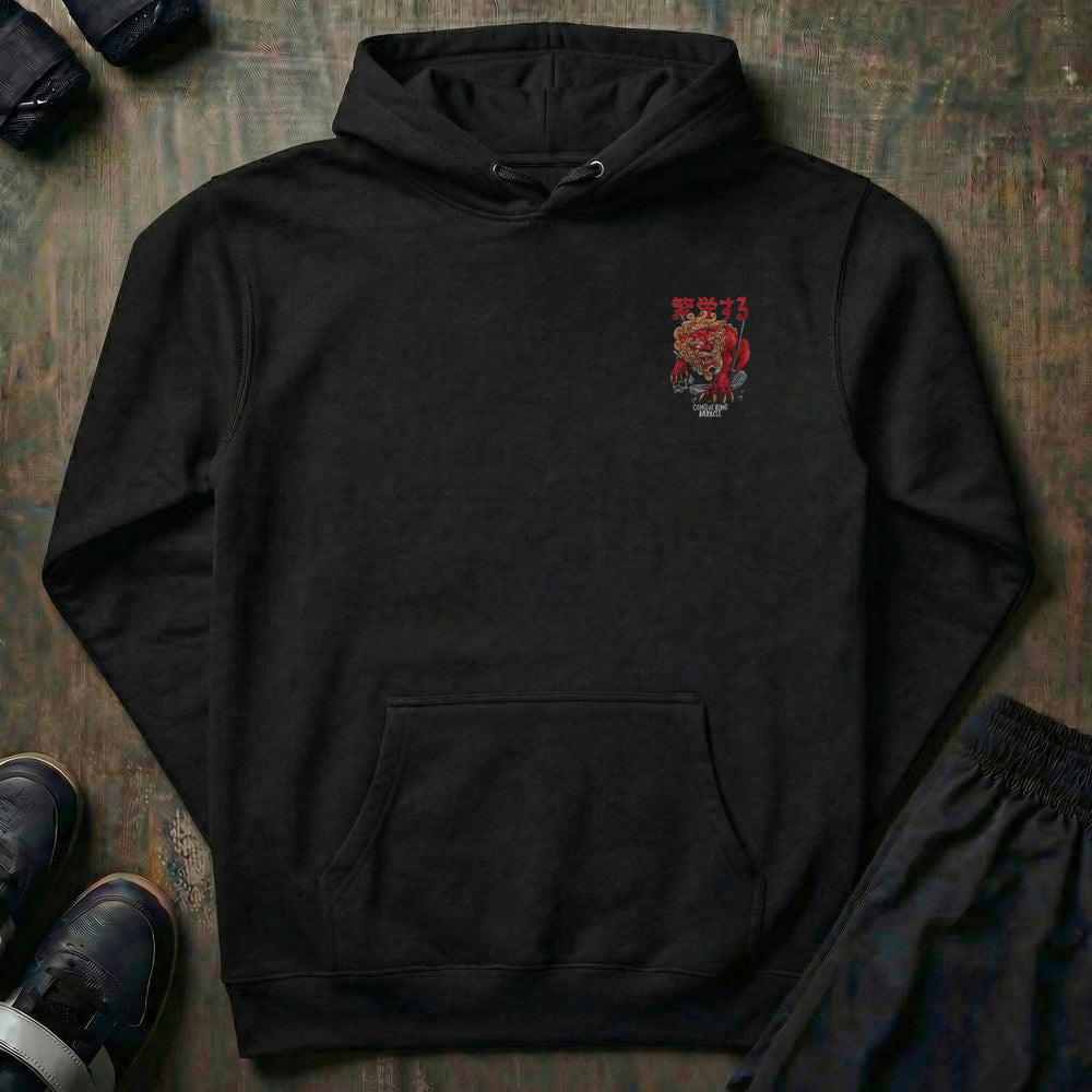 Foo Dog V2 pullover hoodie in Black, front