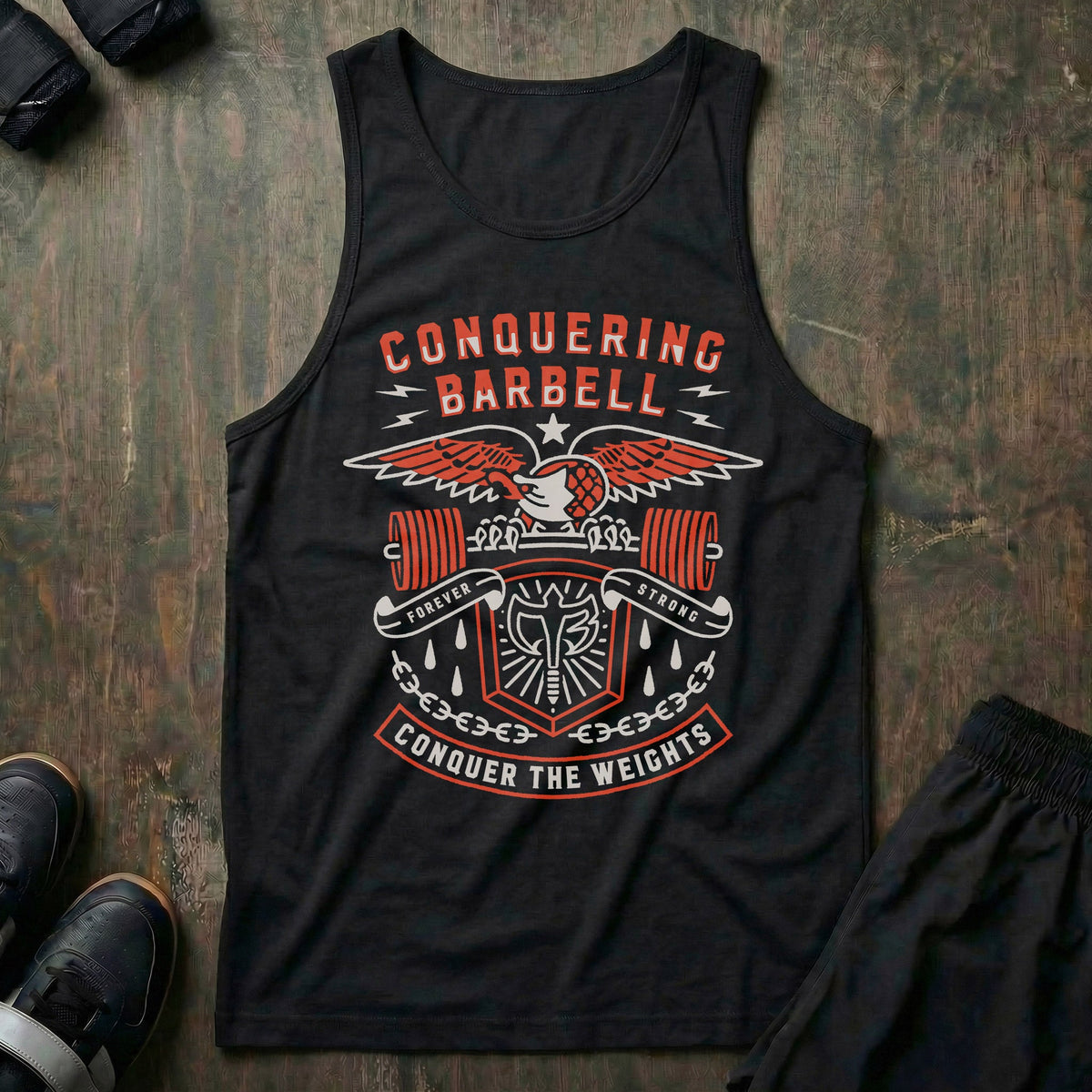 Forever Strong tank top in Black