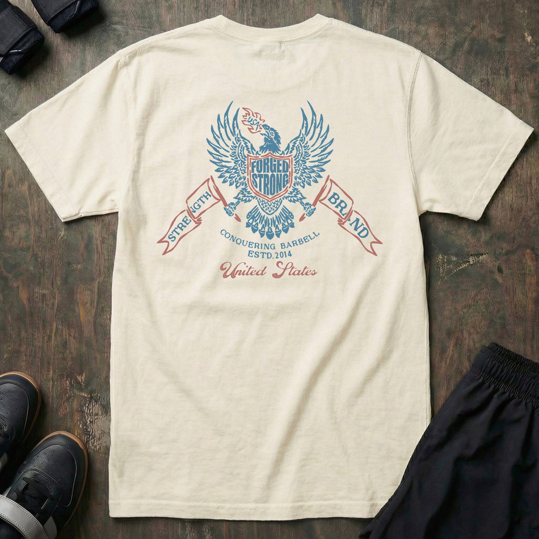 Forged Strong relaxed fit tee in Ivory