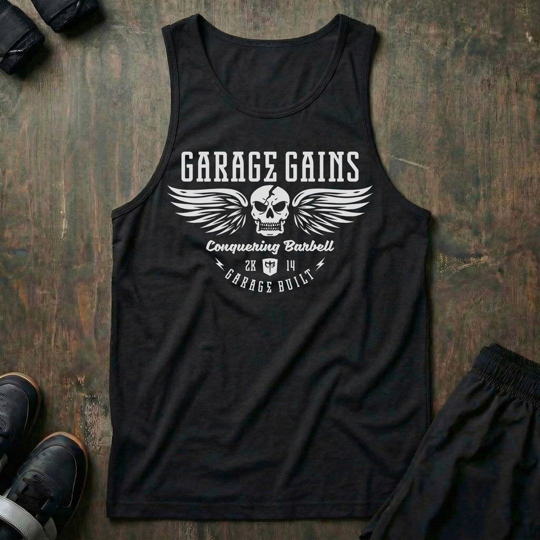 Garage Gains tank top in Black