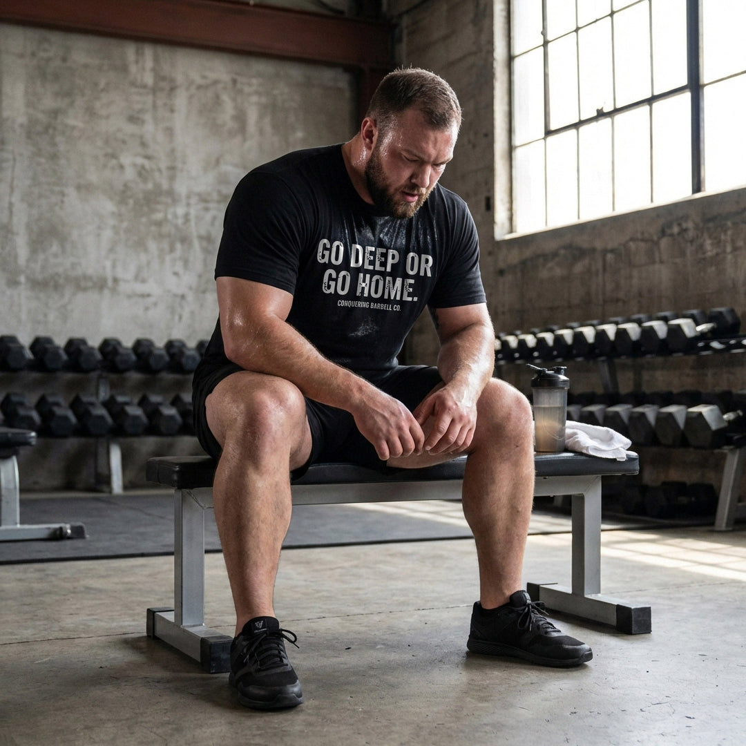 Go Deep or Go Home. tee in Black: GO DEEP OR GO HOME
