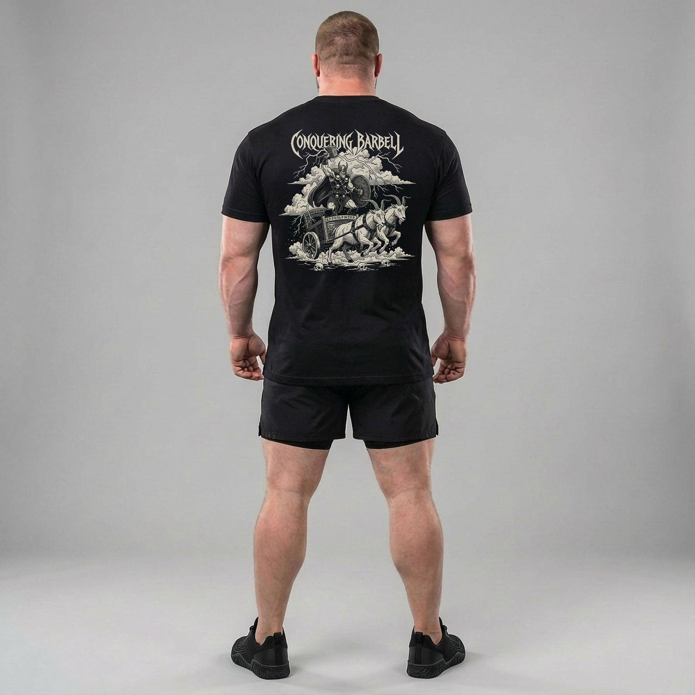 God of Thunder - Black Tee - Conquering Barbell