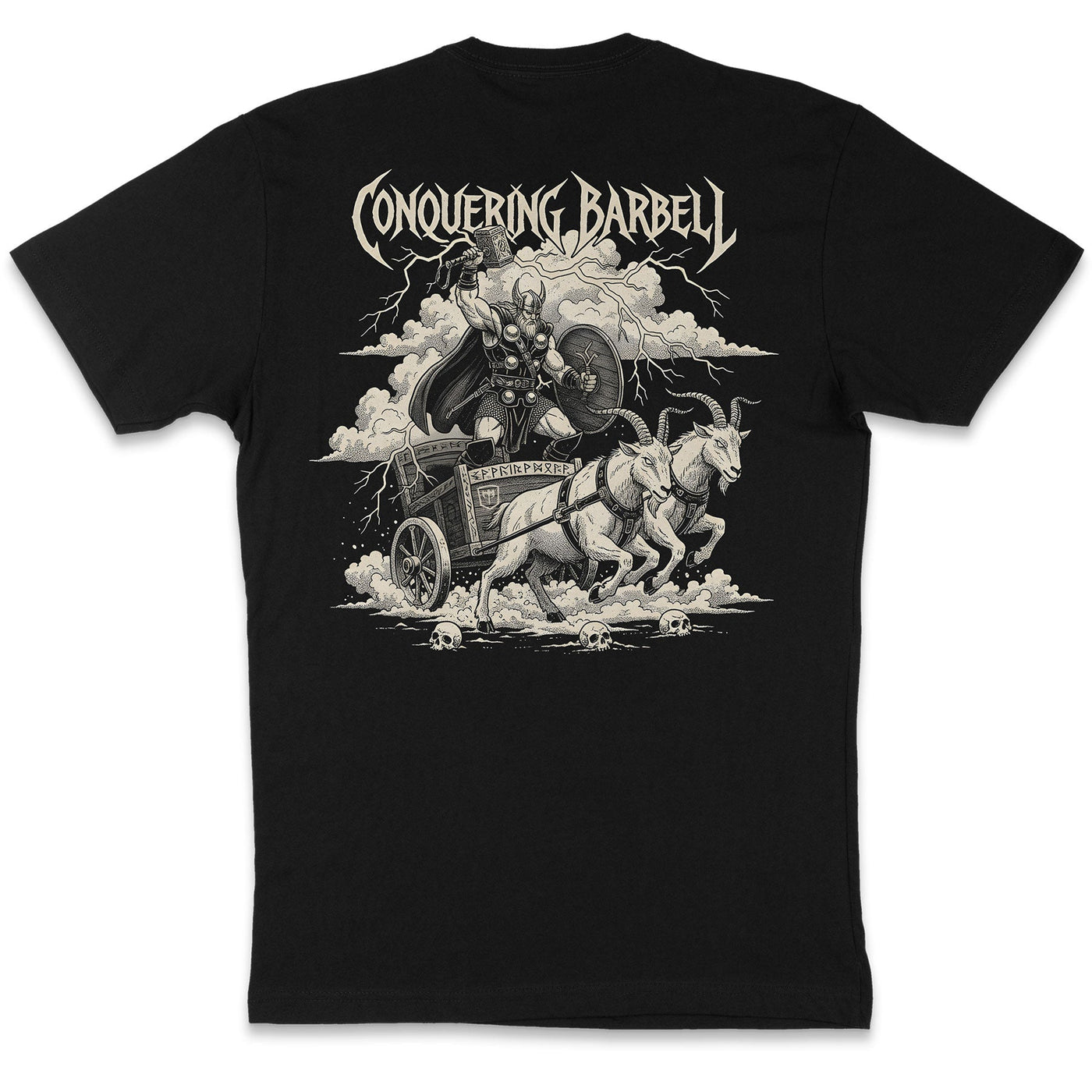 God of Thunder - Black Tee - Conquering Barbell