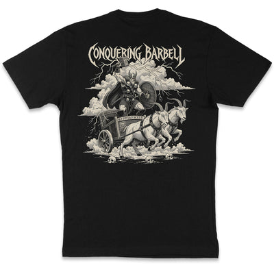 God of Thunder - Black Tee - Conquering Barbell