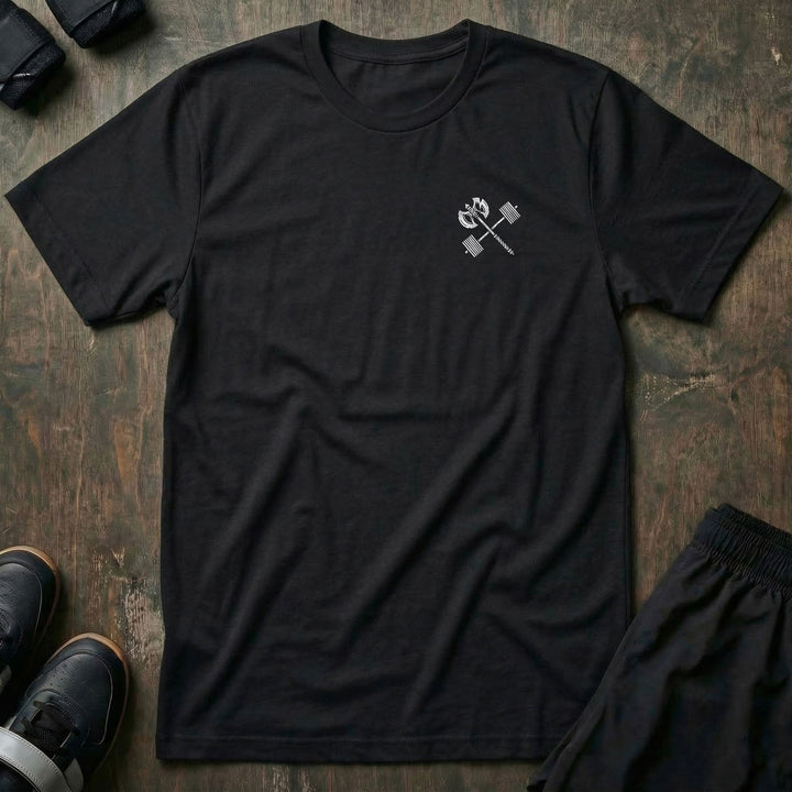 Guts Grit Glory - on Black Tee - Conquering Barbell