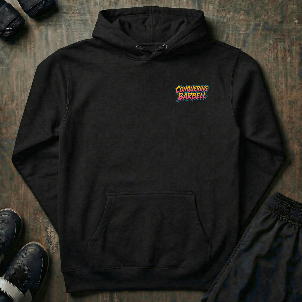 Hammer Curls pullover hoodie in Black