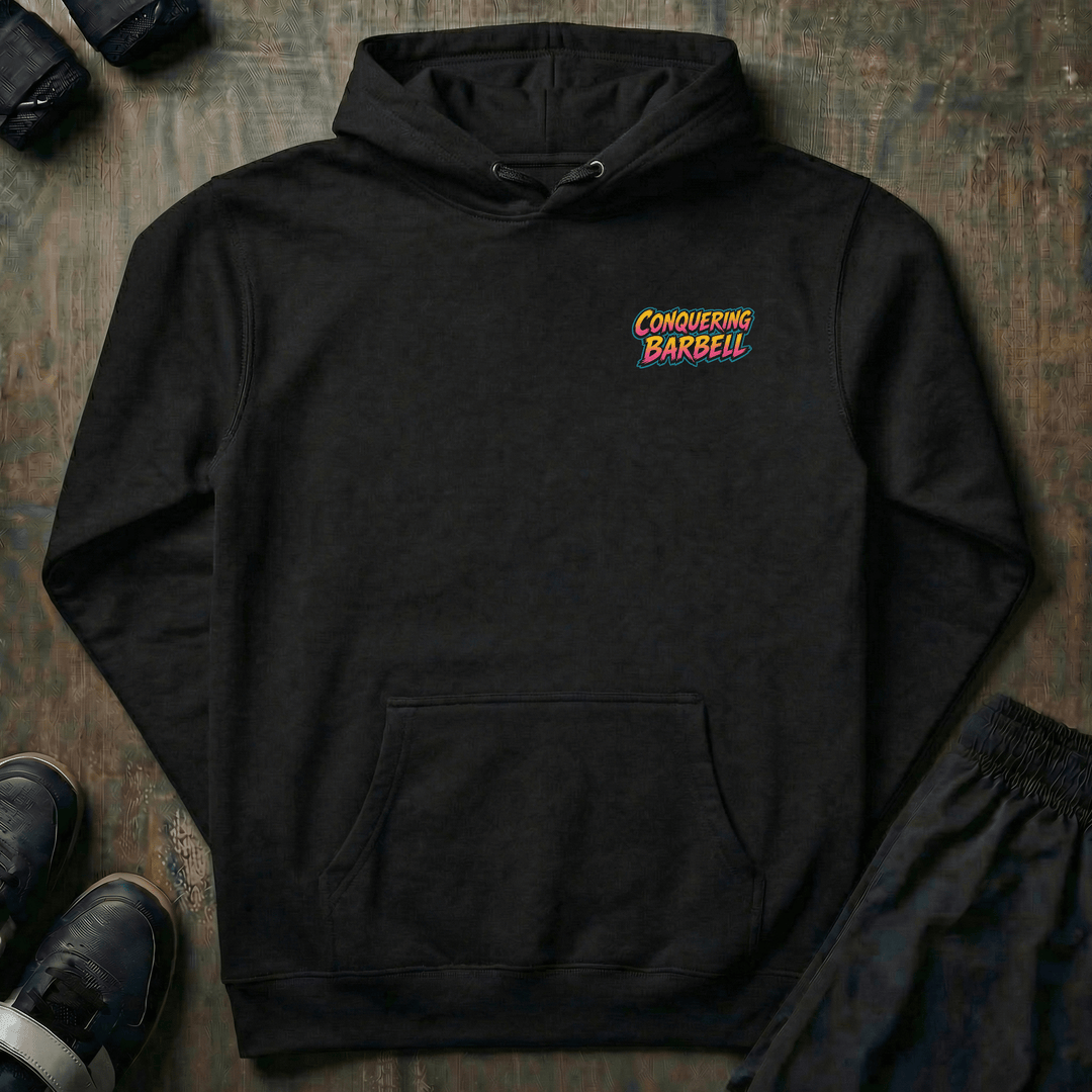 Hammer Curls pullover hoodie in Black