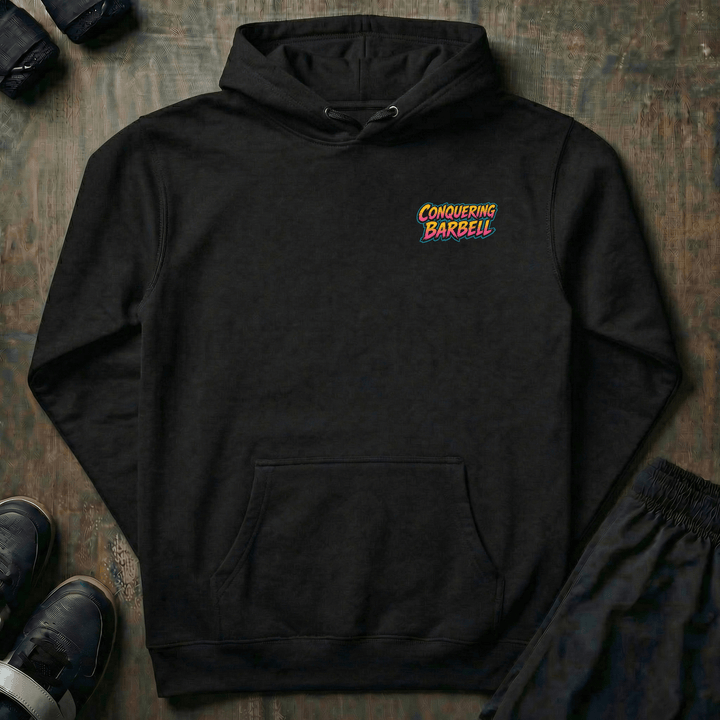 Hammer Curls pullover hoodie in Black