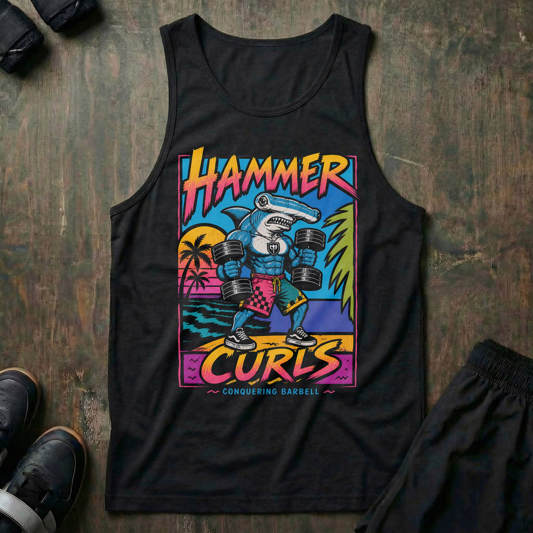 Hammer Curls tank top in Black