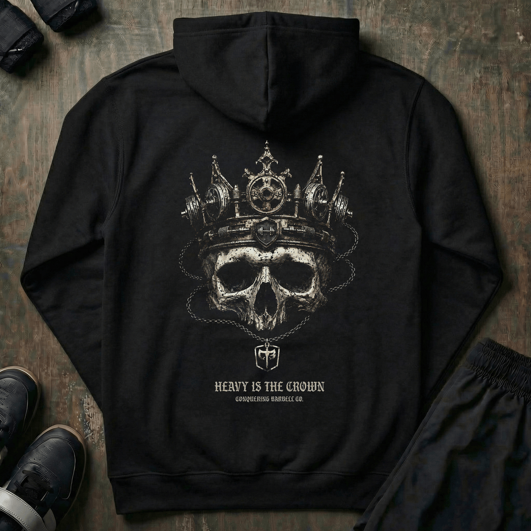 Heavy is the Crown pullover hoodie in Black