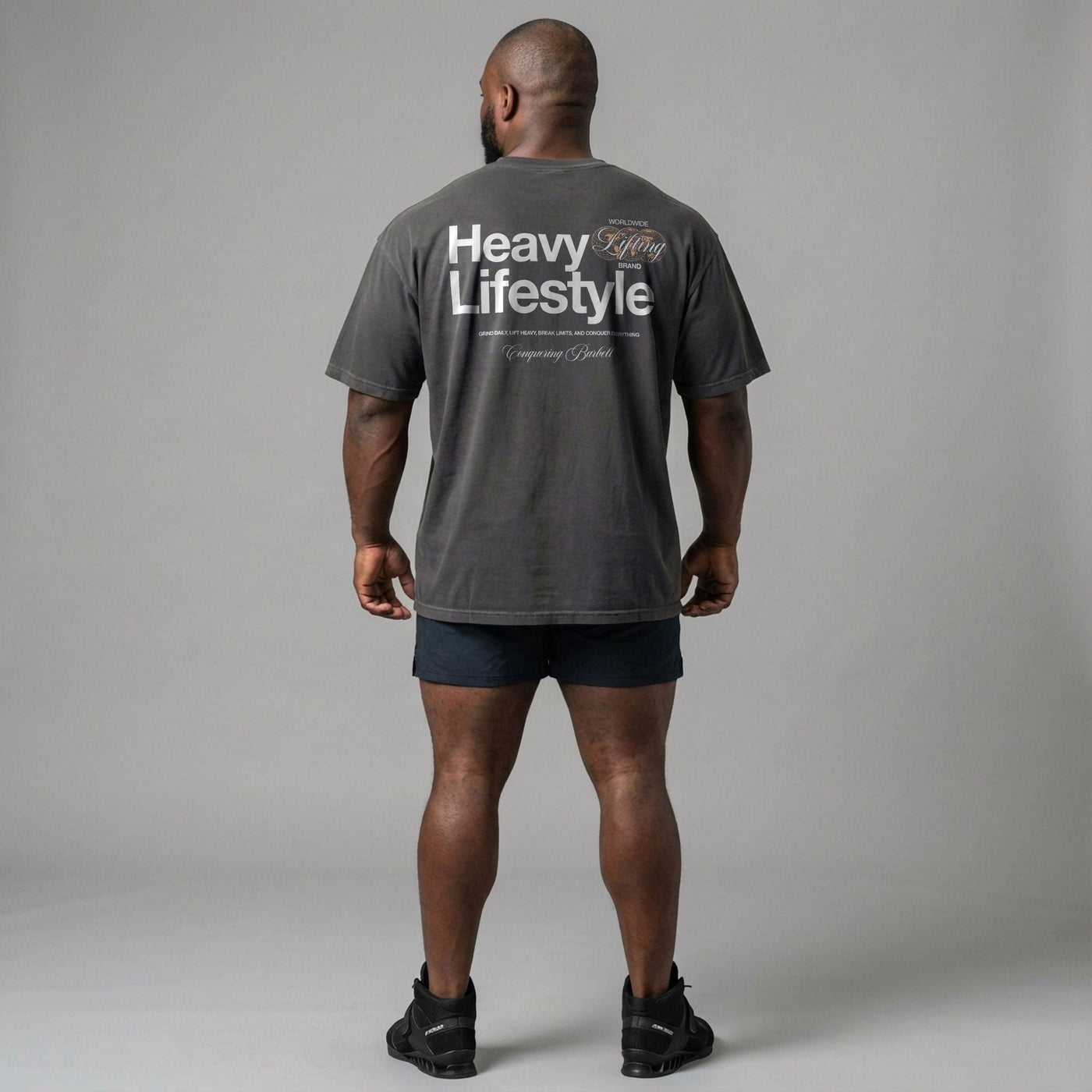 Heavy Lifting Lifestyle - Relaxed Fit tee - Conquering Barbell