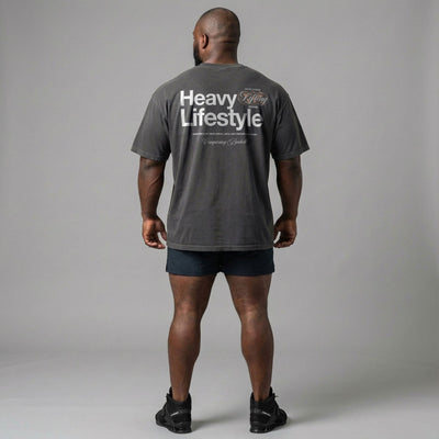 Heavy Lifting Lifestyle - Relaxed Fit tee - Conquering Barbell