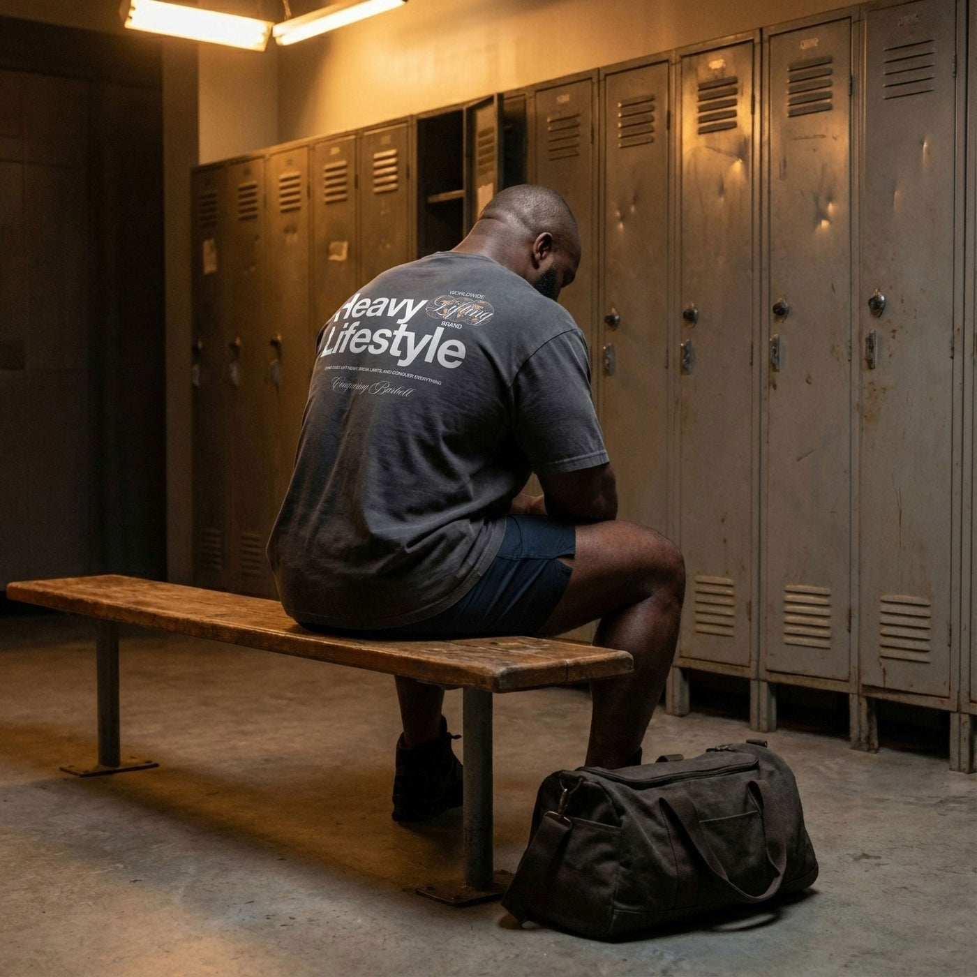 Heavy Lifting Lifestyle - Relaxed Fit tee - Conquering Barbell