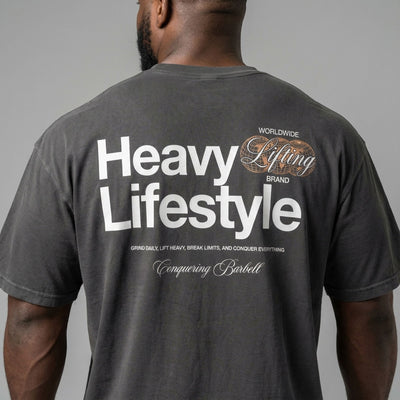 Heavy Lifting Lifestyle - Relaxed Fit tee - Conquering Barbell
