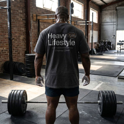 Heavy Lifting Lifestyle - Relaxed Fit tee - Conquering Barbell