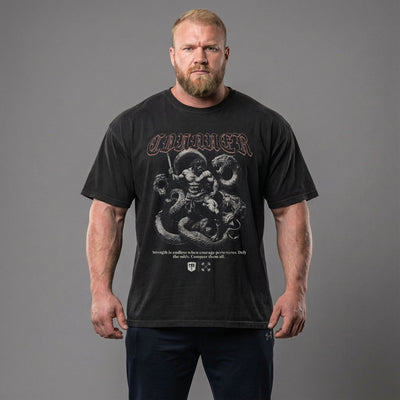 Hercules vs Hydra - Relaxed Fit tee - Conquering Barbell