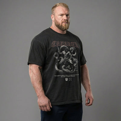 Hercules vs Hydra - Relaxed Fit tee - Conquering Barbell