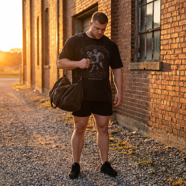 Hercules vs Lion relaxed fit tee in Black