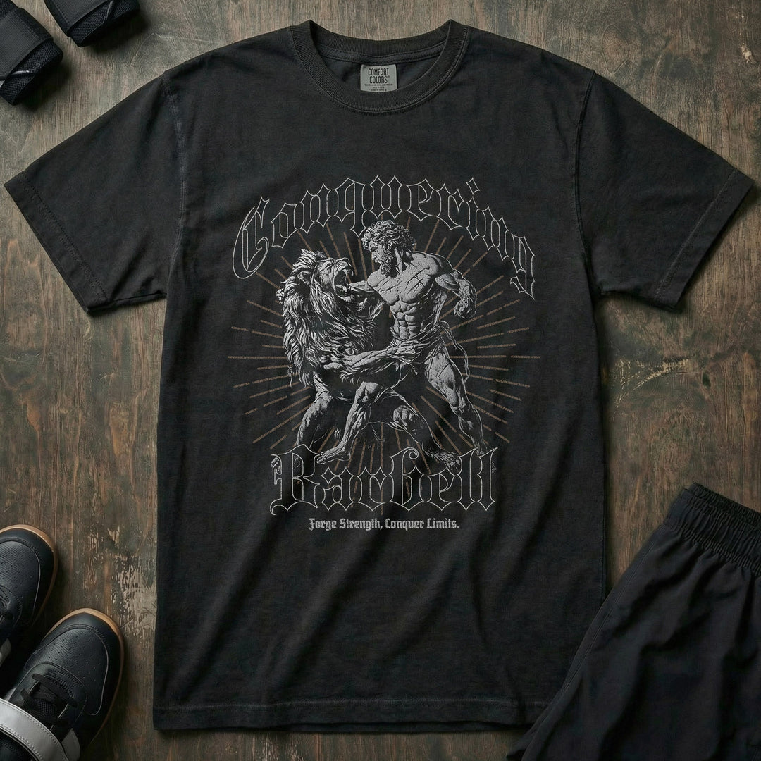 Hercules vs Lion relaxed fit tee in Black
