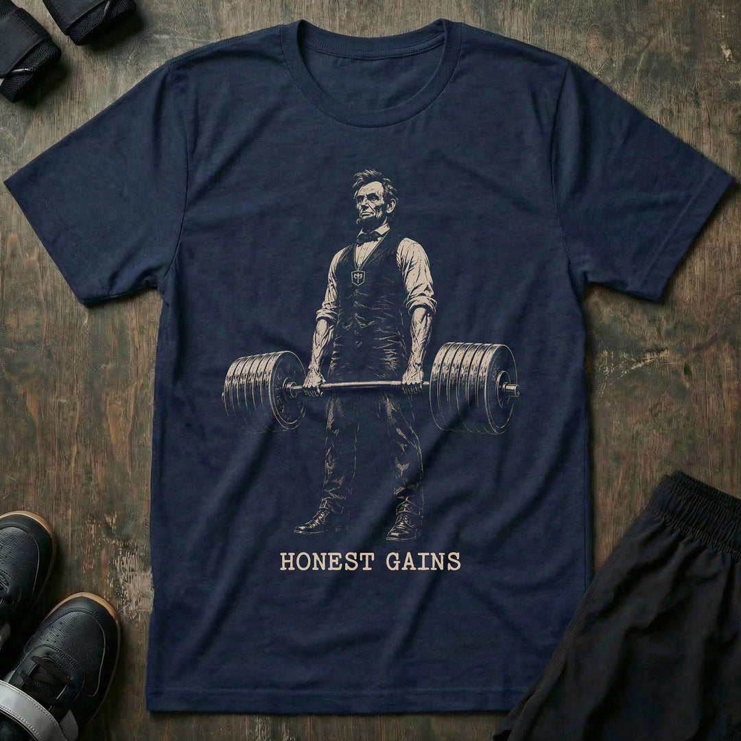 Honest Gains tee in Navy