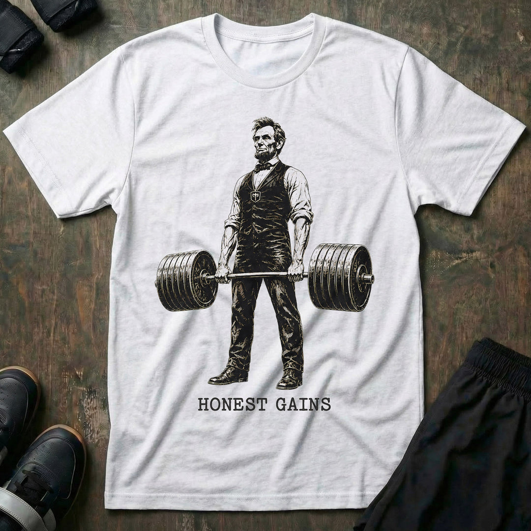 Honest Gains tee in White