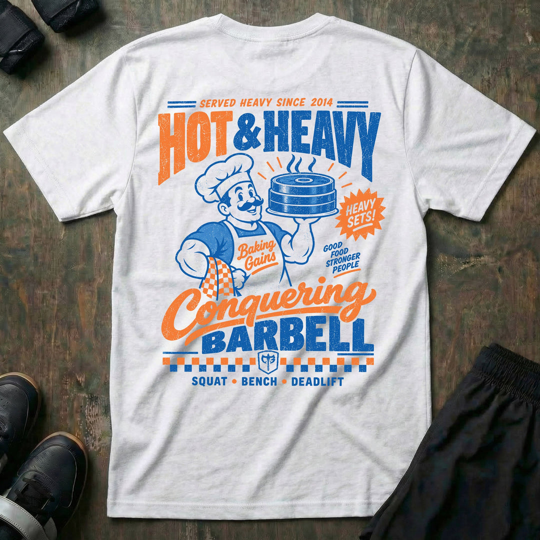 Hot &amp; Heavy tee in White