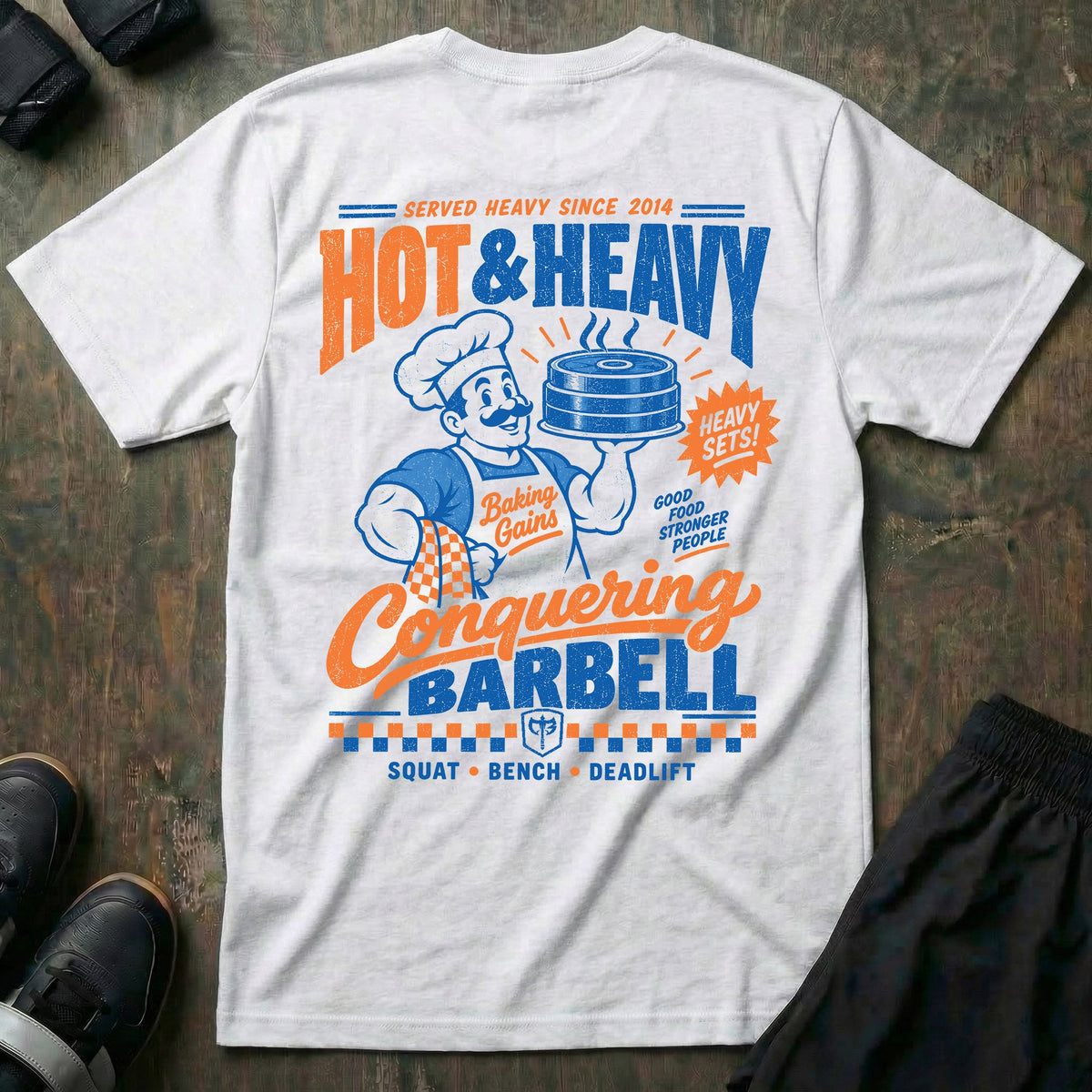 Hot & Heavy tee in White