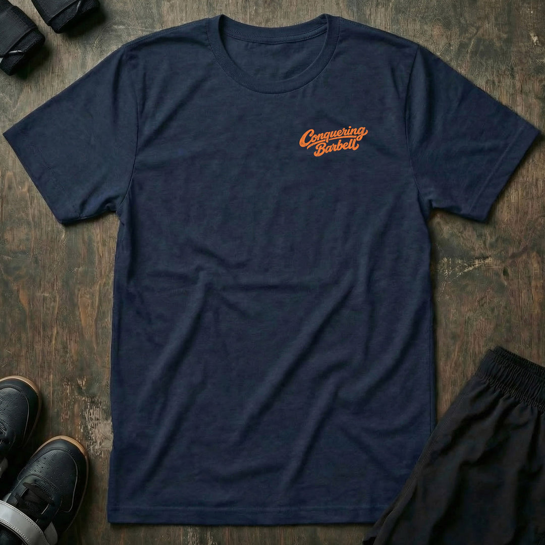 Hot &amp; Heavy - Tee - Conquering Barbell