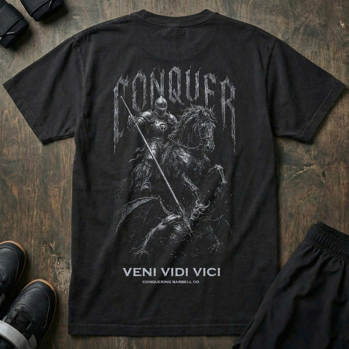 I Came. I Saw. I Conquered. relaxed fit tee in Black