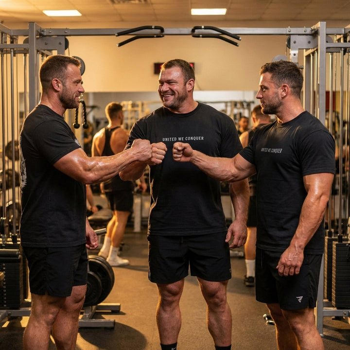 Iron Brotherhood - Relaxed Fit tee - Conquering Barbell