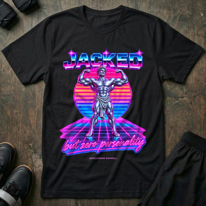 Jacked But Zero Personality - Tee - Black