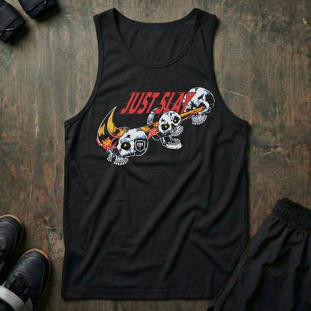 Just Slay - Black tank top - Conquering Barbell