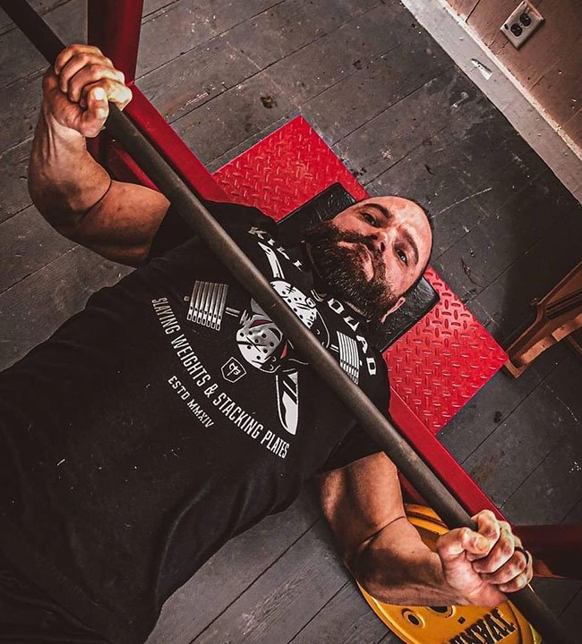 Kill Squad - on Black tee - Conquering Barbell