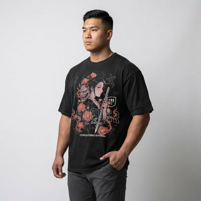 Kunoichi - Female Ninja - Relaxed Fit tee - Conquering Barbell