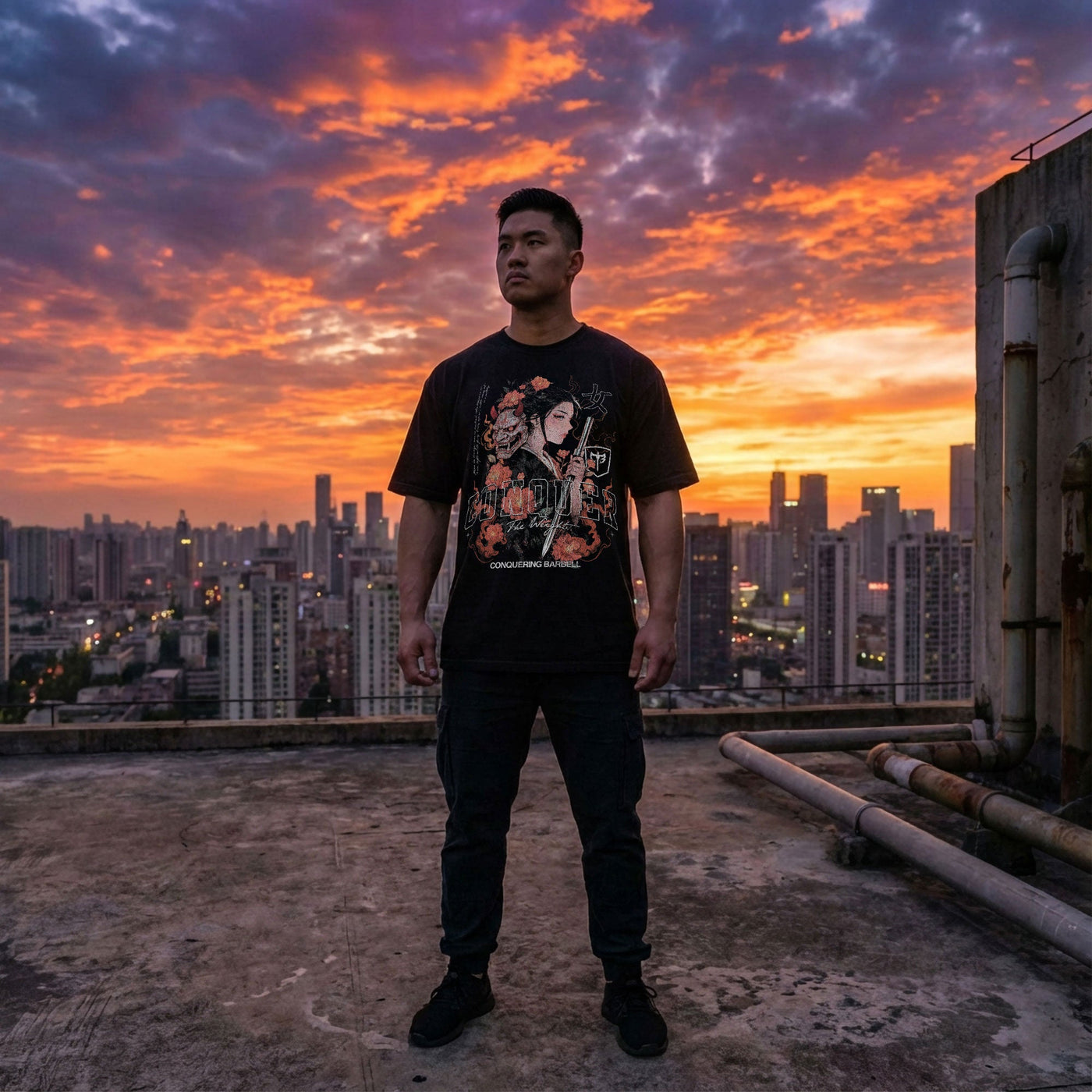 Kunoichi - Female Ninja - Relaxed Fit tee - Conquering Barbell