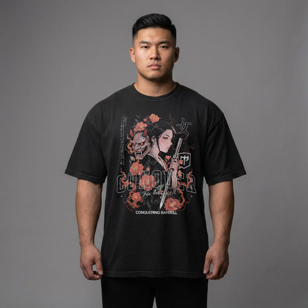 Kunoichi - Female Ninja - Relaxed Fit tee - Conquering Barbell
