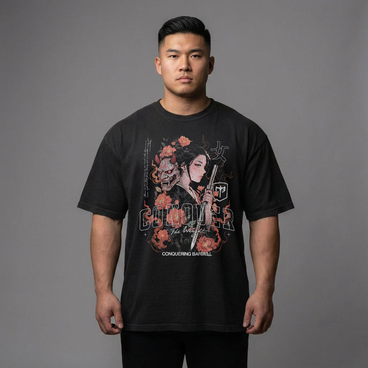Kunoichi - Female Ninja - Relaxed Fit tee - Conquering Barbell