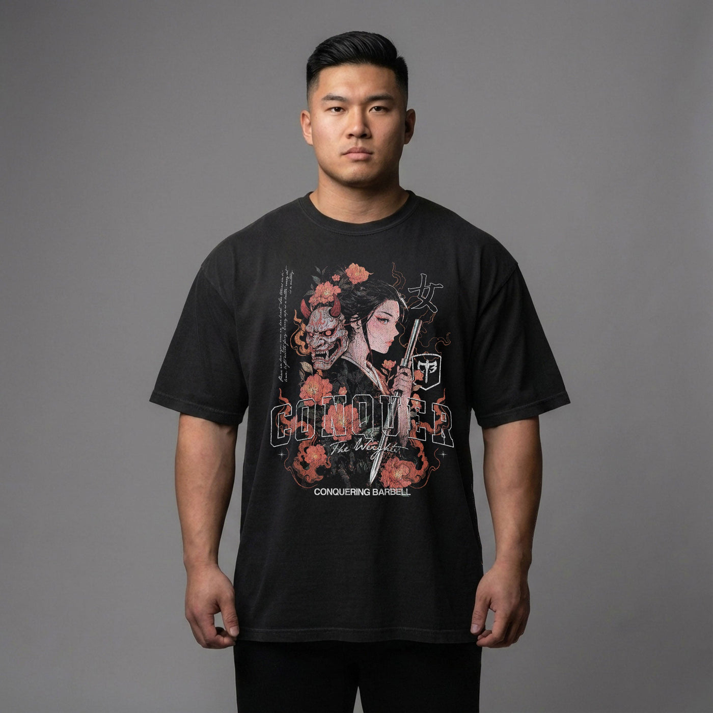 Kunoichi - Female Ninja - Relaxed Fit tee - Conquering Barbell