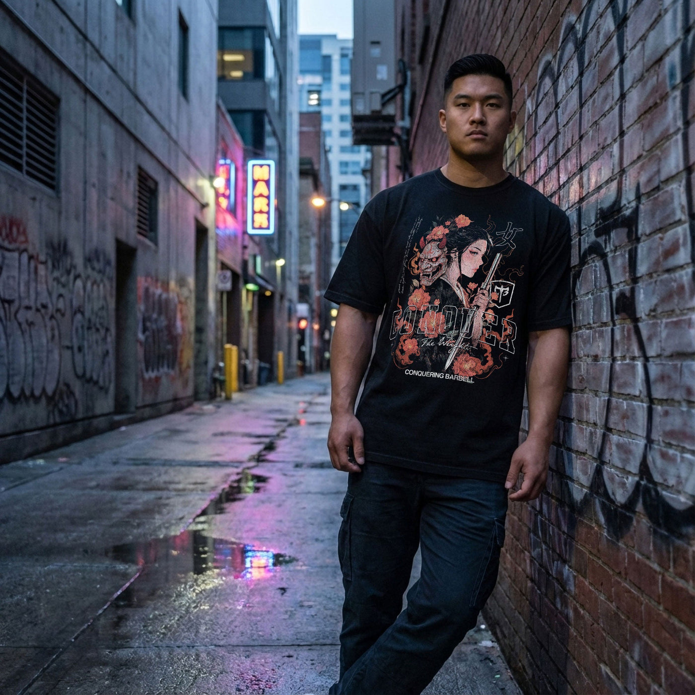 Kunoichi - Female Ninja - Relaxed Fit tee - Conquering Barbell