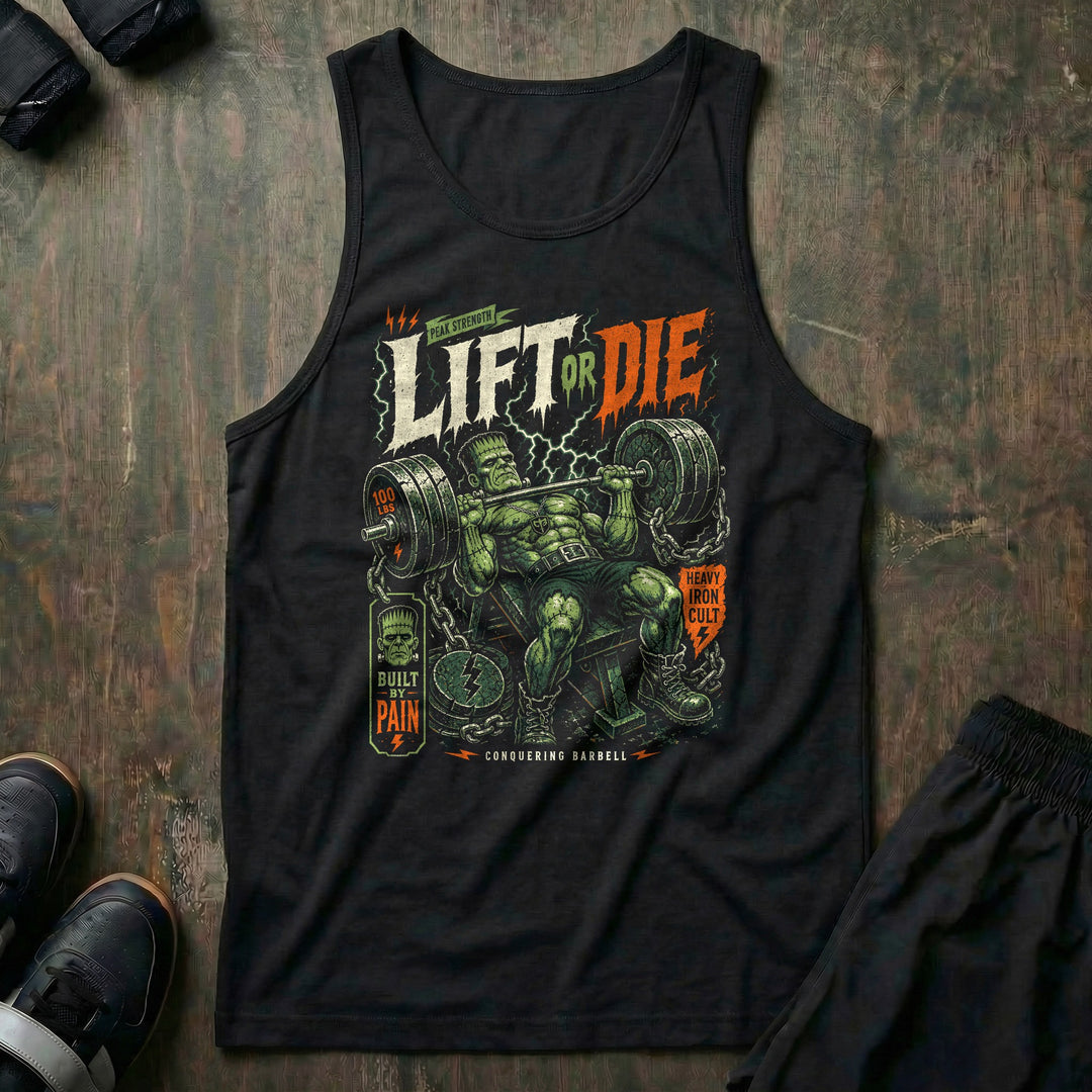 Lift or Die - Bench Press - Tank Top - Black front