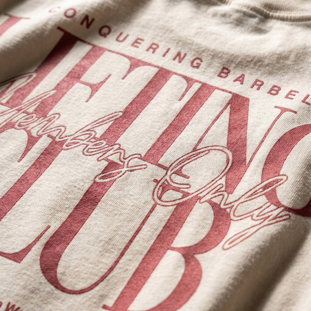 Lifting Club - Members Only - Relaxed Fit tee - Conquering Barbell
