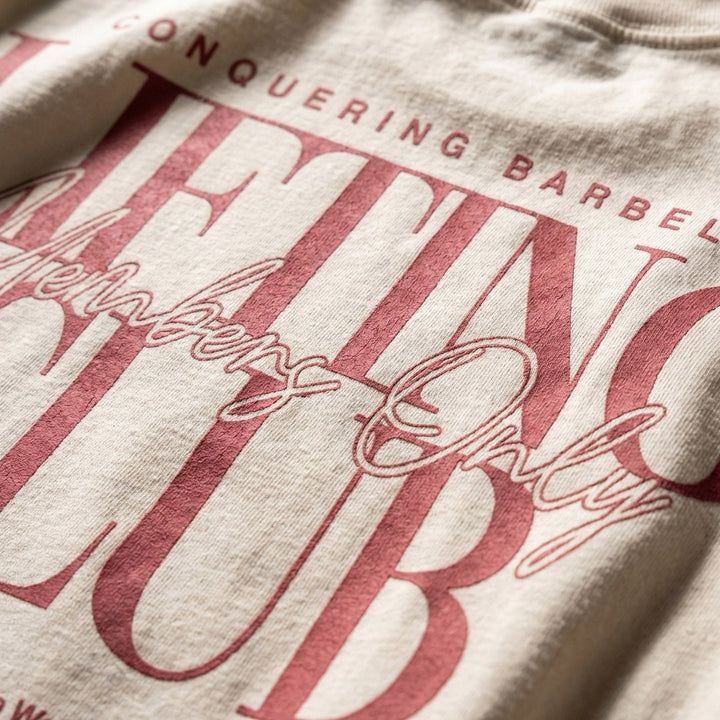 Lifting Club - Members Only - Relaxed Fit tee - Conquering Barbell