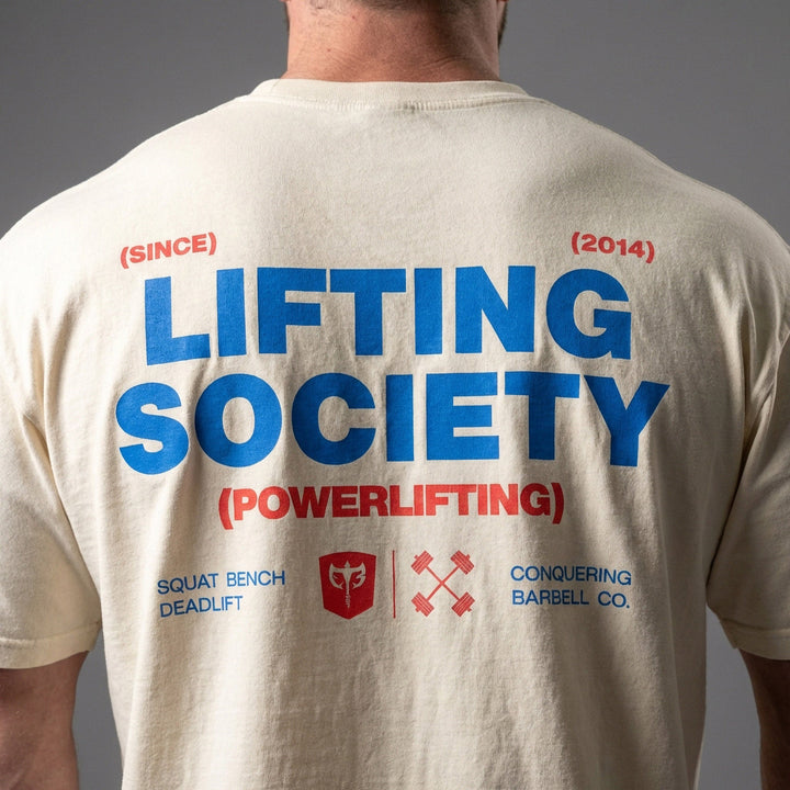 Lifting Society - Relaxed Fit tee - Conquering Barbell
