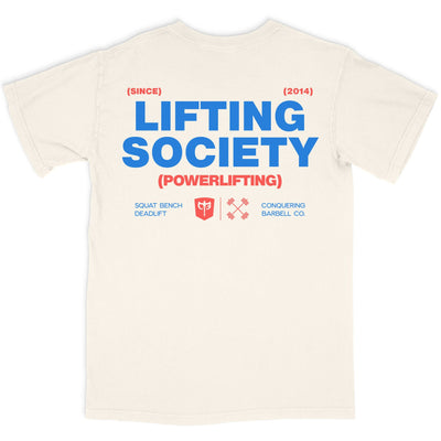 Lifting Society - Relaxed Fit tee - Conquering Barbell
