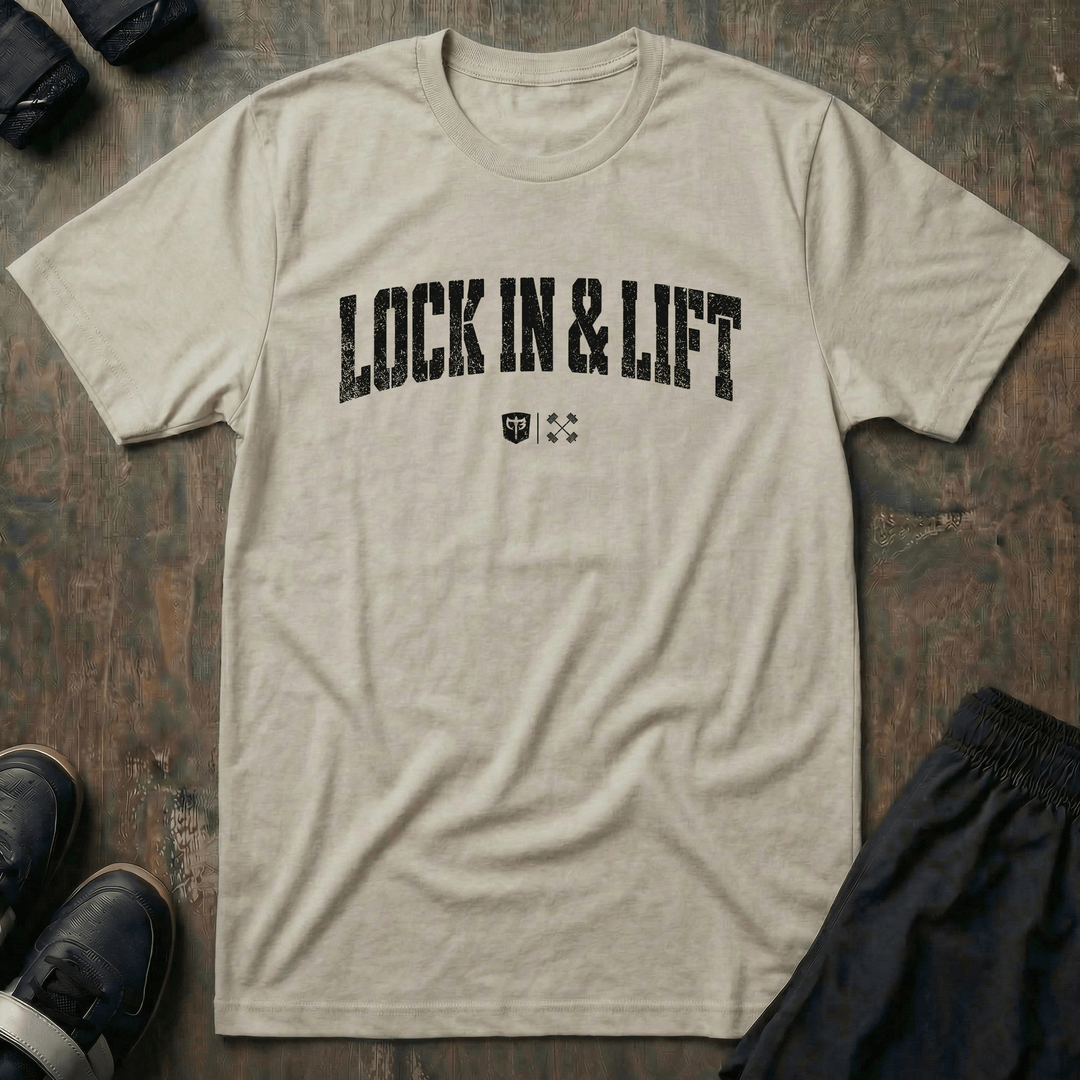 Lock In &amp; Lift tee in Sand