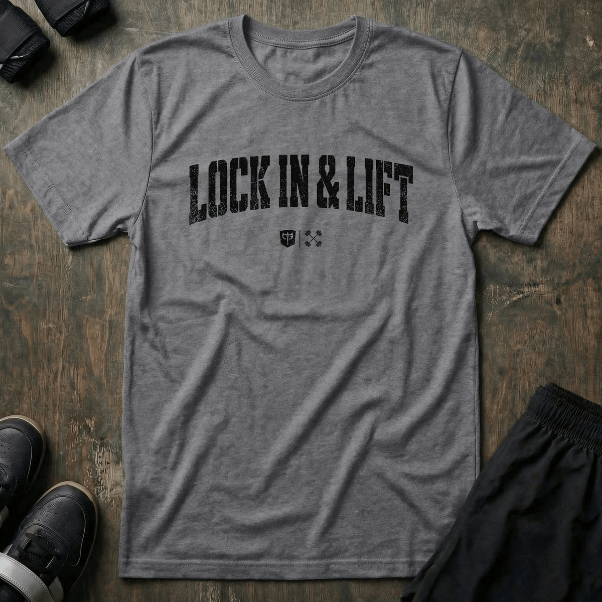 Lock In & Lift tee in Heather Grey