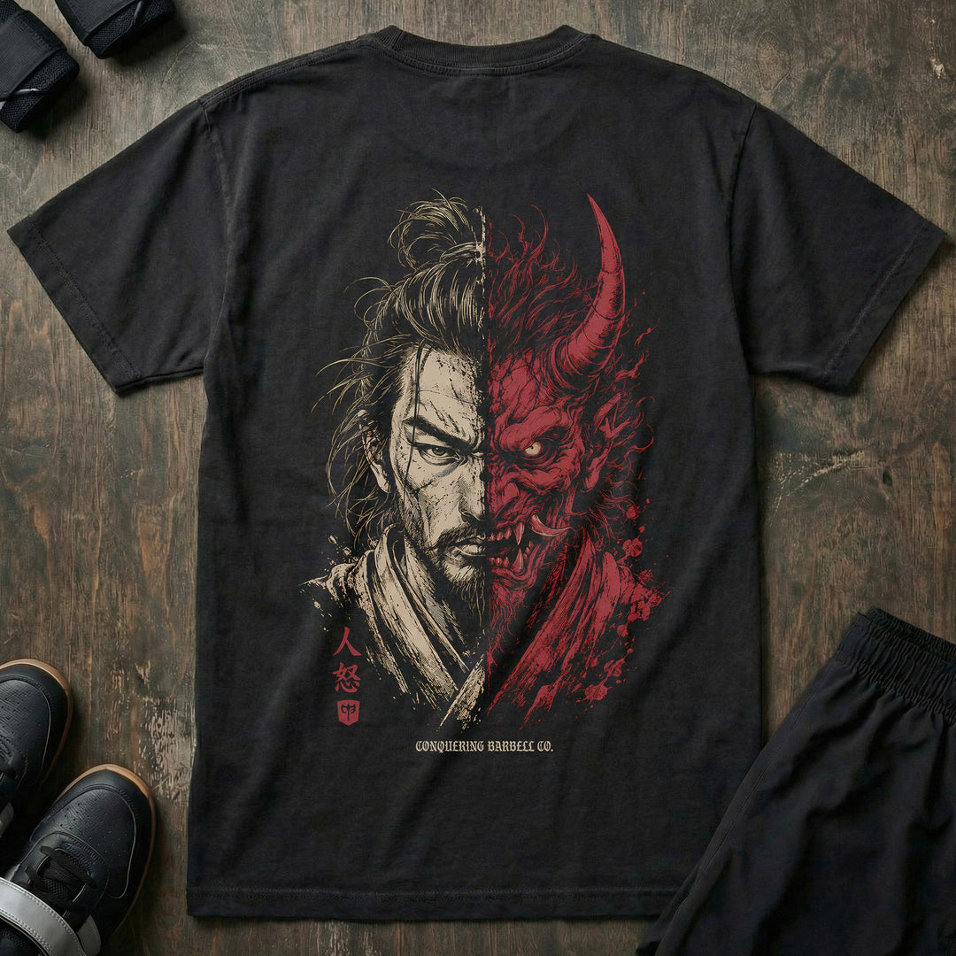 Man & Rage relaxed fit tee in Black
