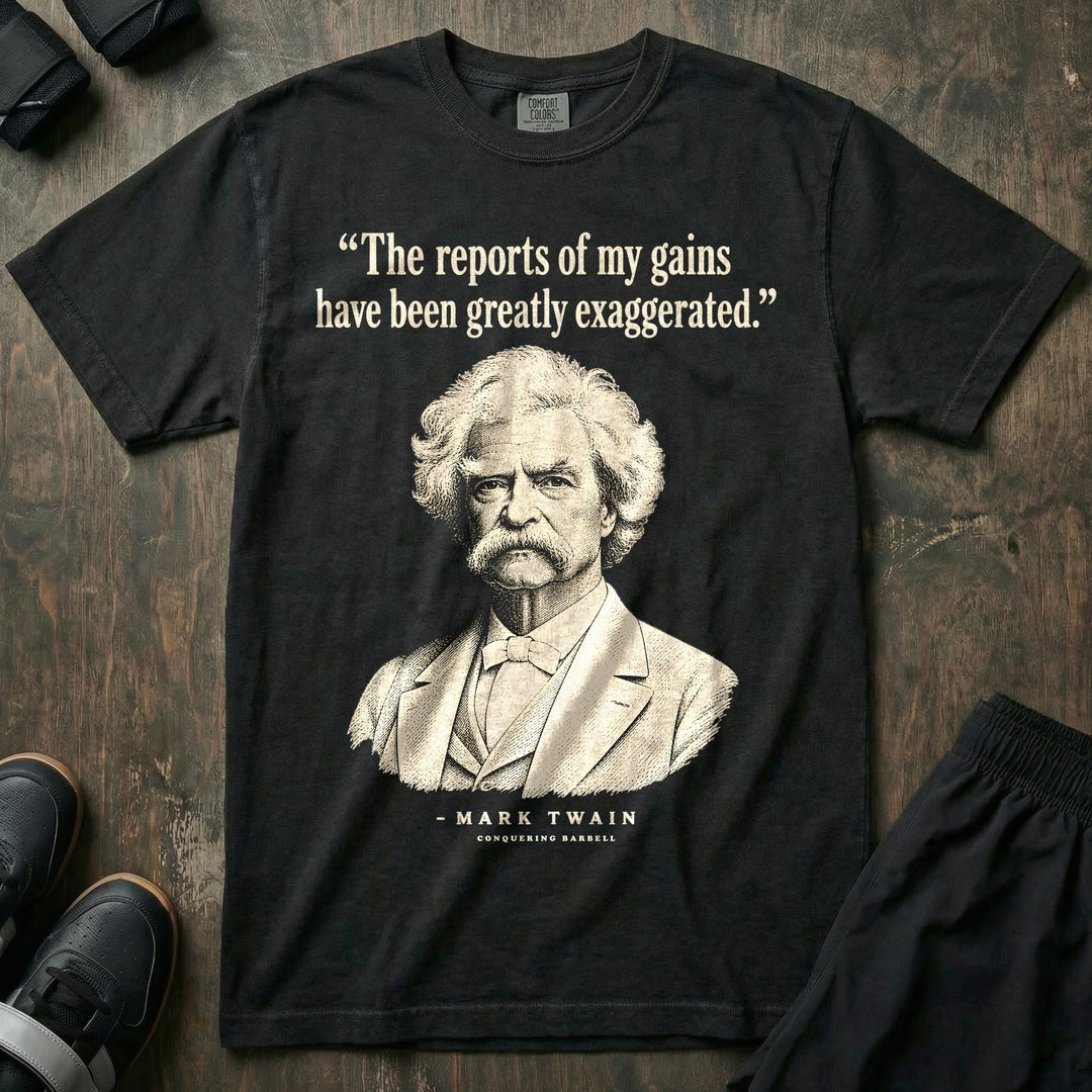 Mark Twain Gains - Relaxed Fit Tee - Black